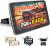 Radio Android 13.0 1 DIN universal 2GB+64GB con pantalla táctil de 10,1″ inclinable y giratoria, compatible con CarPlay/Android Auto inalámbricos, MirrorLink, WiFi, Bluetooth y FM