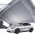 VION Parasol de Techo para Tesla Model Y 2020-2024, oscurecimiento Total, diseño sin hundimiento, Tejido de Doble Capa con Recubrimiento UV Reforzado con grafeno, Gris