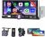 Radio Hikity 1 DIN con CarPlay y Android Auto inalámbricos, pantalla táctil de 6,9″, Bluetooth, Mirror Link, cámara trasera, FM, USB, SWC, micrófono y mando