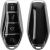 kwmobile Carcasa para Mando Compatible con BYD Atto 3 / Sealion / Han / Tang / Dolphin / Seal – Funda para Llaves de Coche con Botones de TPU – Plateado Brillante