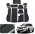 GAFAT Compatible con Peugeot 2008 e-2008 Restyling 2025 2026-2020 Alfombrillas Antideslizantes, Alfombrillas de Goma para Apoyabrazos, Consola Central, Posavasos, Peugeot 2008 Accesorios (Negro)