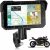 Rimoody Carpuride estéreo para coche/moto con CarPlay inalámbrico y Android Auto, pantalla táctil de 5″, IP68 impermeable, Bluetooth, detección de presión de neumáticos, 12 V