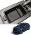 Bandeja para Consola Central Compatible con Opel Corsa F | Corsa-e 2019-2024 2025 Caja de Almacenamiento Reposabrazos, Accesorios de Organizador para Coche (Negro)