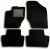 Alfombrillas para Citroen C4 II / DS4 del 10.2010 al 12.2020, Alfombrillas a Medida, Fabricadas en moqueta Negra, con Botones y talonera de Goma Reforzada