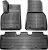 Set de alfombrillas de goma 3D ELMASLINE para Tesla Model 3 2017-2025, alfombrillas de goma con borde alto de 2″